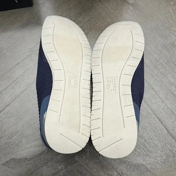 Naturalizer Lafayette French Navy Knit Slip-On Sneakers - Picture 3 of 10